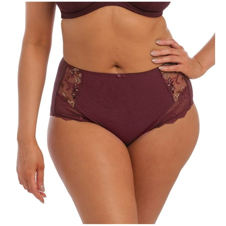 

Women s Elomi Best EL4388 Charley Full Brief Panty (Aubergine 2X)