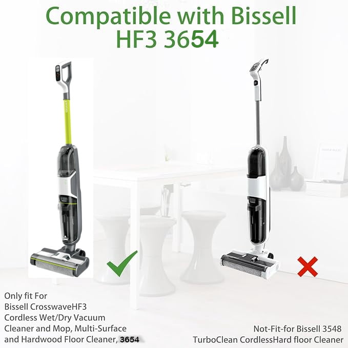 5-teiliges Filter-Set Für Bissell CrossWave – 2 Walzenbürsten, 2 HEPA-Filter, 1 Reinigungsbürste