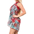 thumbnail image 3 of HAPPY BAY Women's Beach Bikini Swimwear Cover up Wrap Bathing suit Summer Wraps Swimsuit Sarong Skirts for Women One Size Rose, Allover, 3 of 5