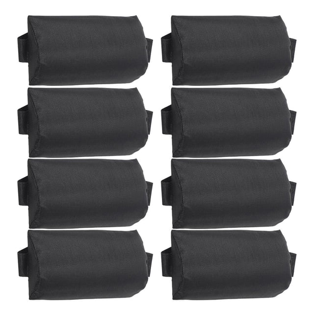 Almohada De Sillas De Salón Plegables Al Para Reclinable De Patio De Playa - De 8, Negro