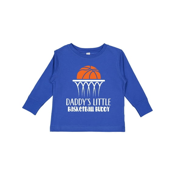 Inktastic Daddys Little Basketball Buddy Boys Boys Long Sleeve Toddler T-Shirt