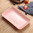 thumbnail image 5 of Monyance wheat fiber plate 4pc Unbreakable Microwave Plates Reusable Snack Dishes(8.27X4.92X0.98Inches), 5 of 10