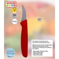 thumbnail image 2 of The Kosher Cook, 2 Inch German Steel Paring Knives - Red, 2 of 3