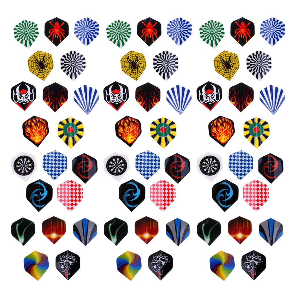 Dart Flight Puncher with 60Pcs Assorted Dart Flights and 100Pcs Washers 
