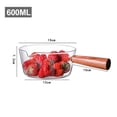 thumbnail image 1 of Olla de vidrio para cocinar sopa y leche con mango de madera, olla de vidrio para cocinar fideos instantáneos, utensilios de cocina de vidrio, accesorios de cocina de 600 ml, 1 of 6