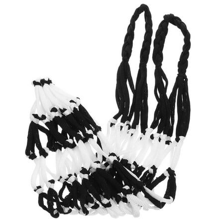 RENACLIPY 2-Pack Basketball Mesh Net Bags Lightweight Nylon Portable Carrier for Sports Training and Storage