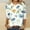 Light Blue, variant on AOOCHASLIY Christmas Tops Women's Fashion Printed Loose T-shirt Mid-length 3/4 Sleeves Blouse Round Neck Casual Tops