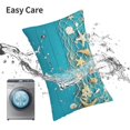 thumbnail image 6 of Rateoe Seashells And Fishing Net On Blue Wooden Table Pattern Decorative Pillow Case,Throw Pillow Covers,Plush Pillow Cover,Soft Pillow Case,Velvet Pillow Case-16"x24", 6 of 6