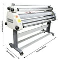 thumbnail image 2 of 63In Full-Auto Pneumatic Low Temperature Laminating Machine Large Format Roll Laminator with Semi-Auto Remove Film 110V, 2 of 20