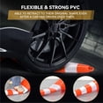 thumbnail image 2 of DWVO 6 Pcs Traffic Cones, 36" PVC Safety Cones with 16.4 ft Chain and Reflective Collars, Construction Cones for Road Parking Traffic Control, Driveway, 2 of 5