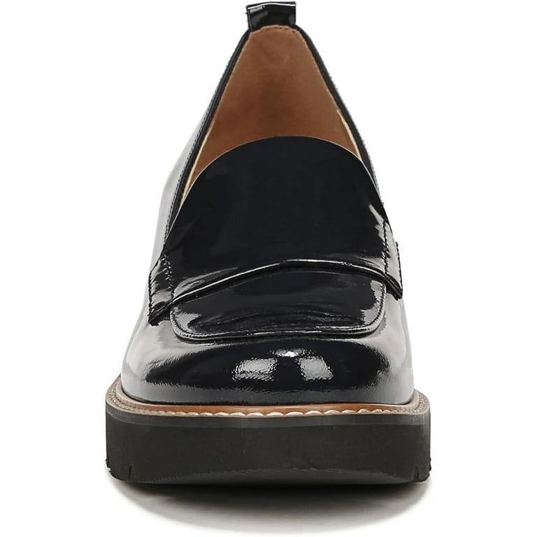 Naturalizer Women's Darry Loafers French Navy Leather 7W - Walmart.com