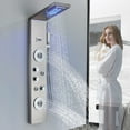 thumbnail image 2 of Senlesen, 2.54 GPM, Wall Mount Showerhead & Handheld Shower, Brushed Nickel, 2 of 12