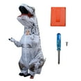 thumbnail image 2 of T Rex Inflatable Costume, Realistic Craftsmanship Waterproof Inflatable Dinosaur Costume  for  Purple,Blue,Orange,Yellow,White, 2 of 7