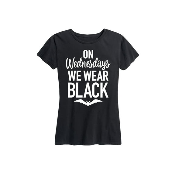 Instant Message - On Wednesdays We Wear Black - Women's Short Sleeve Graphic T-Shirt