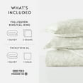 thumbnail image 3 of Duvet Cover Set - Ultra Soft & Breathable - Green Mist Weathered Floral for King/Cal-King Bedding by Comfort Canopy, 3 of 14