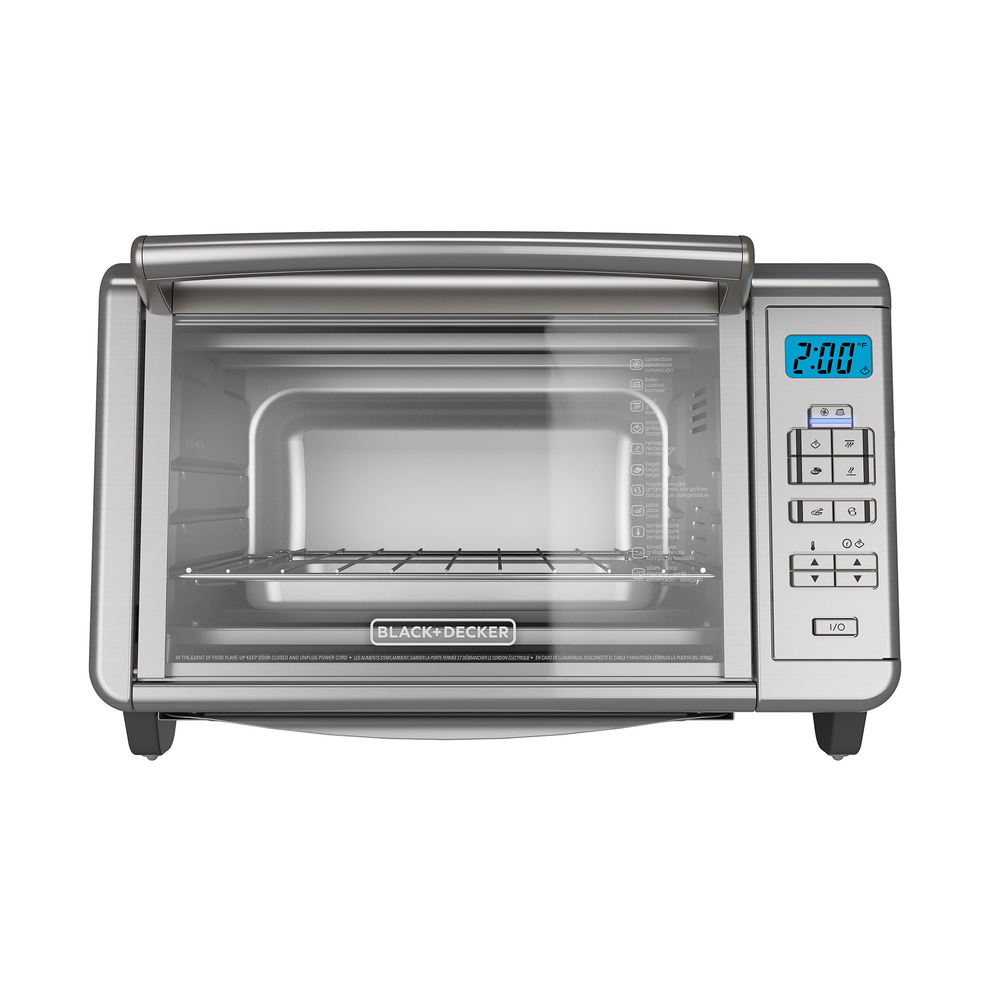 BLACK+DECKER 6-Slice Digital Convection Toaster Oven, Stainless Steel,  TO3280SSD 