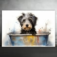 thumbnail image 2 of Barbet Dog Canvas Bathroom Décor - Unique Bath Wall Decor - Modern Canvas Bathroom Wall Art - Room Decor - Bathroom Decorations - Restroom Sign - Wall decor living room, 2 of 4