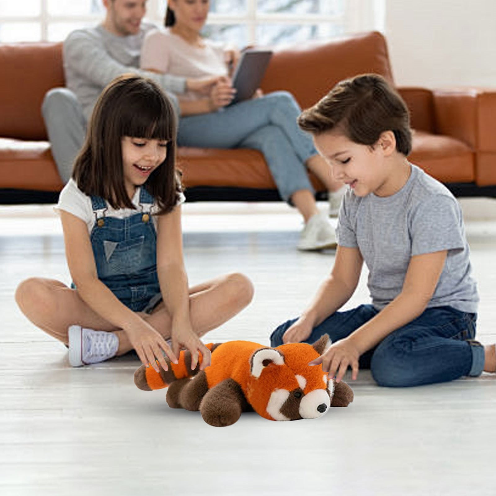 Red Panda Plush Toy Doll, Red Panda Weighted Stuffed Animals, Plush Pillow Cute Weighted Red Panda Plushies Toys for Kids Boys Girls Birthday Gift