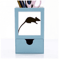 thumbnail image 1 of Black Mouse Animal Portrayal Desk Supplies Organizer Pen Holder Card, 1 of 3