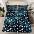 thumbnail image 2 of Homewish Plane Aircraft Print Queen Sheet Sets for Kids, Blue Camouflage Flat Sheet, Cartoon Airplane Queen Fitted Sheet, Luxury Bedroom Decor, 4pcs, 2 of 7