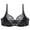 Black, variant on Womens Plus Bra Double Underwire Underwear