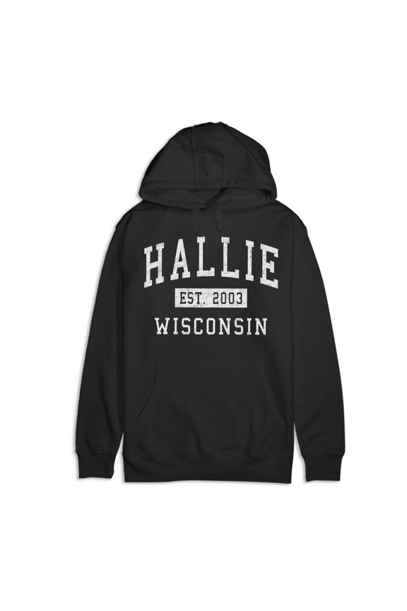 Hallie Wisconsin Classic Established Premium Cotton Hoodie