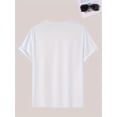 thumbnail image 2 of T-Shirt de Mode d'Été pour Hommes avec Imprimé Graphique Unique - Col Rond Décontracté, Manches Courtes, Lavable en Machine, T-shirts Fête des Pères, Fête des Mères, Nouvel An, Festival de Printemps, Saint-Valentin, Independent, 2 of 7