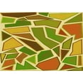 thumbnail image 1 of Ahgly Company Machine Washable Indoor Rectangle Transitional Golden Brown Yellow Area Rugs, 4' x 6', 1 of 7
