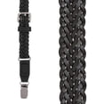 thumbnail image 2 of Suspender Store Herringbone Braided Leather Suspenders - 3/4-Inch Wide - Clip - 2 Colors & 3 Sizes, 2 of 4
