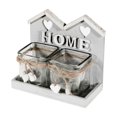 thumbnail image 1 of Wooden House Shape Candle Holder (Double), 1 of 1