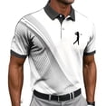 thumbnail image 2 of Fnnxeal Mens Polo Shirts Casual Graphic Collared Short Sleeve Summer Golf Polo Gray Shirts for Men Size 3XL, 2 of 7