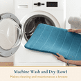 thumbnail image 6 of ComfiTime Memory Foam Bathroom Rug, Non-Slip Bath Mats for Bathroom Floor, Soft & Ultra Absorbent Shower Mat, Quick Dry Machine-Washable Bathmat for Shower & Tubs, 17 x 24, Turquoise, 6 of 9