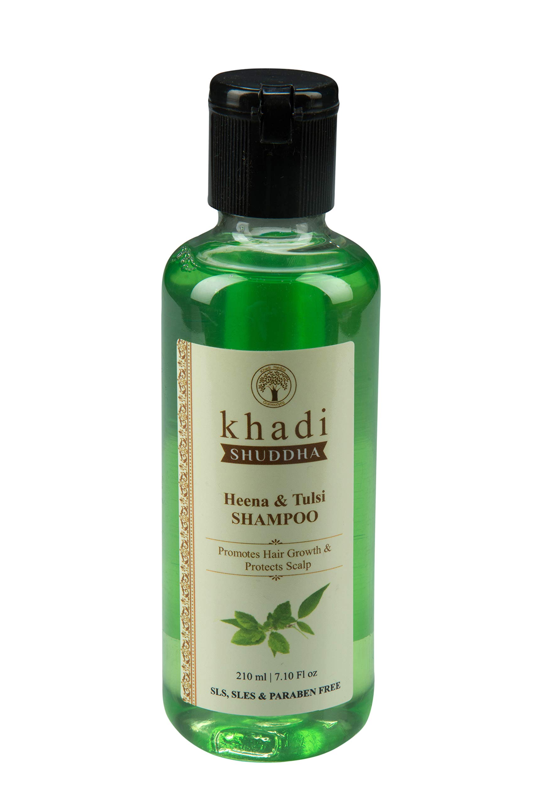 Khadi Shuddha Heena & Tulsi Shampoo 210 ML Promote Hair Growth