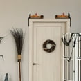 thumbnail image 3 of 2pcs Halloween Door Frame Decoration Set, Glitter Gothic Happy Halloween Wall Art Decor Halloween Corner Sign Bathroom Decor for Indoor Outdoor Door Window, 3 of 5