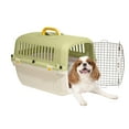 thumbnail image 6 of Oodles 24" Plastic Travel Pet Kennel with Clip On Bowl, Green, 6 of 11