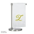thumbnail image 3 of Monogrammed Bath Towel, Personalized Gift, 27 x 54 inches - Set of 2 - Gold Script Embroidered Towel - 100% Turkish Cotton- Soft Terry Finish - for Bathroom or Spa - Script Z White, 3 of 3