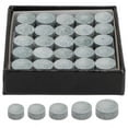 thumbnail image 3 of 50pcs Pool Tips LP American Snooker Leather Head Billiard Cock Leather Head Replacement Accessory 10mm, 3 of 6