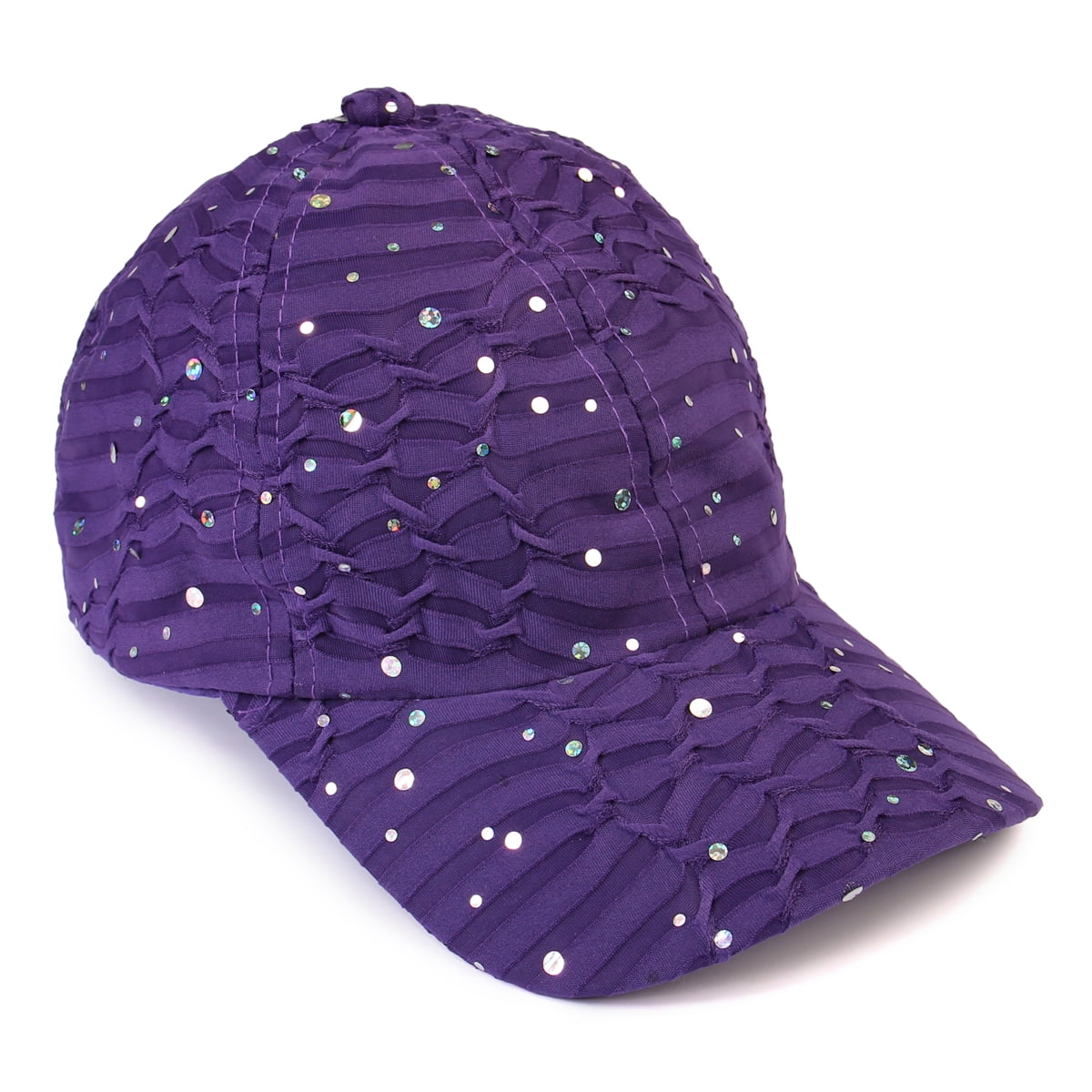 Purple Glitter Baseball Cap