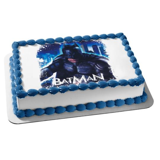 Batman Dark Knight Bruce Wayne Marvel Edible Cake Topper Image ABPID03234 -  