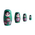 thumbnail image 2 of kusrkot 4X 4X Poupée de Collection Matrioshka Jouet de Poupée pour Bureau, 2 of 9