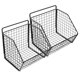 thumbnail image 4 of unbranded 1Jgo Organizador De Cocina De Metal Negro Canasta Montada En Pared Para Y Verduras, 4 of 8