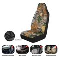 thumbnail image 4 of HUISEFOR Camo Forest Car Seat Cover Breathable Comfortable Car Seat Covers Front Seats Only Anti Slip Easy to Installation Universal Size Fit for Most Cars SUV 2 Pack, 4 of 7