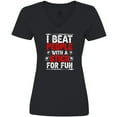 thumbnail image 3 of Inktastic Pool Billiards Game Women's V-Neck T-Shirt, 3 of 5