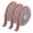 thumbnail image 1 of Unique Bargains 3 Pcs Garniture en Résine Strass 3 Verges Autocollants Rubans Diamant Rose Rouge Bandes de Strass Ruban, 1 of 7