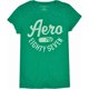 thumbnail image 1 of Aeropostale - Camiseta gráfica con estampado de pantalla Aero Ny para mujer, verde, talla mediana, 1 of 1