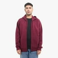 thumbnail image 4 of Adult Unisex Zip Up Hoodie, Plain Fleece Hoodie, Full-Zip Hooded Sweatshirt, Zipper Hoodie, Blank Full Zipper Hoodie Wholesale Bulk(M,Maroon), SB12858, 4 of 6