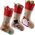 thumbnail image 1 of Medias navideñas ZHAOCHENG grandes para regalo de Navidad bolsa de calcetín navideña personalizada, 1 of 5