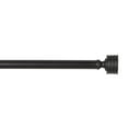thumbnail image 3 of Exclusive Home Lucero 1" Window Curtain Rod and Finial Set, Adjustable 36"-72", Matte Black, 3 of 8