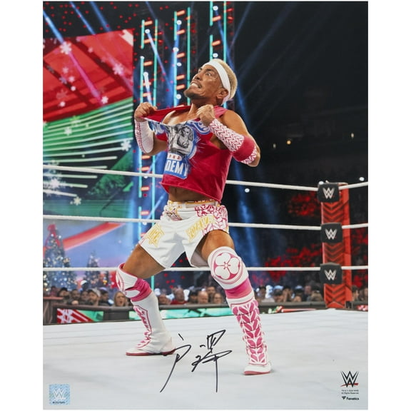 Akira Tozawa WWE Autographed 16" x 20" Ripping Shirt Photograph - Fanatics Authentic Certified