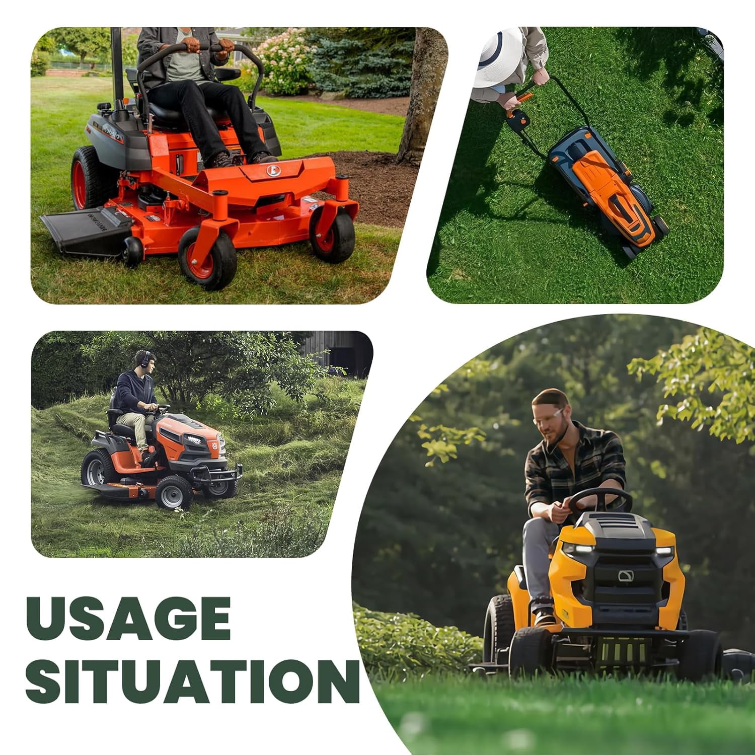 TURFPULSE Lawn Mower Deck Belt Replace 592951801 for Husqvarna Z254F Zero-Turn Mower with 54" Deck Replacement Part Accessories, 0.53 Inch x 152 Inch